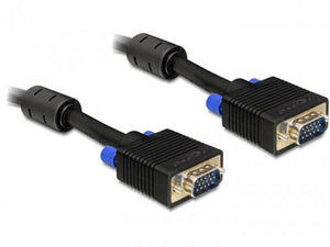 DeLock VGA-Kabel, 1m, mit Ferritkern